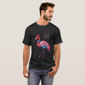 T-shirt Flamant rose Dapper Cool RETRAITÉ POUR HOMME CE TY (Devant entier)
