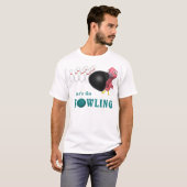 T-shirt Flamant rose de bowling (Devant entier)