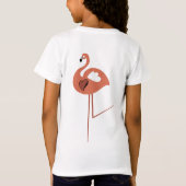 T-Shirt Flamant rose de gribouillis (Dos)