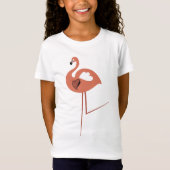 T-Shirt Flamant rose de gribouillis (Devant)