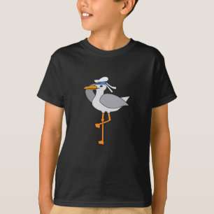 T-shirt Flamant rose de Hambourg Mouettes Animaux amusants