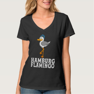 T-shirt Flamant rose de Hambourg Seagull North Moin