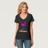 T-shirt Flamant rose de pompiers Oiseau exotique (Devant entier)