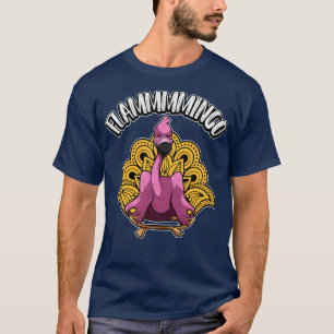 T-shirt Flamant rose de Yoga Flammmingo Médite