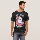 T-shirt Flamant rose d'été de Hot Ghoul Ghost Summerween (Devant entier)