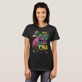 T-shirt Flamant rose d'idées de la fête du Carnaval Mardi (Devant entier)