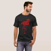 T-shirt Flamant rose Drôle Est Mon Saint Valentin Animaux  (Devant entier)