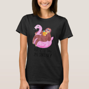 T-shirt Flamant rose Et Sloth Chillin' Est Ma Spécialité