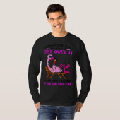 T-shirt Flamant rose Et Vin (Devant entier)
