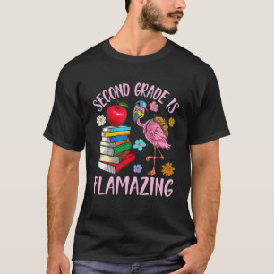 T-shirt Flamant rose Étudiant Heureux Retourner L'École De