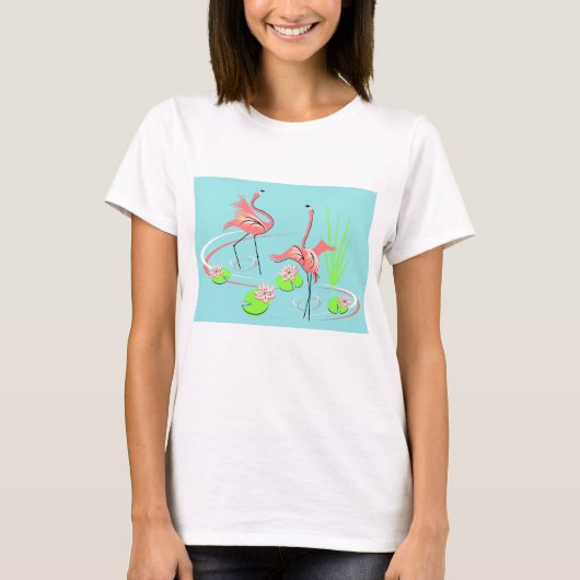 T-shirt Flamant rose Fandango Duo 2 (Devant)