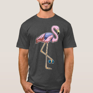 T-shirt Flamant rose Fitness Dumbbell