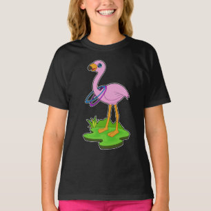 T-shirt Flamant rose Fitness Sports Gymnastique