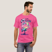 T-shirt Flamant rose flamboyant (Devant entier)