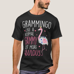 T-shirt Flamant rose Grammingo comme un Gran Funny Floral