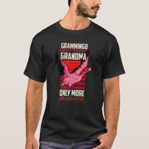 T-shirt Flamant rose Grammingo Comme Une Grand-Mère Normal