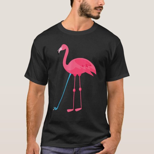 T-shirt Flamant rose Jouer Golf tendance Golf Golf été (Devant)