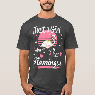 T-shirt Flamant rose Juste Une Fille Qui Aime Les Flamants