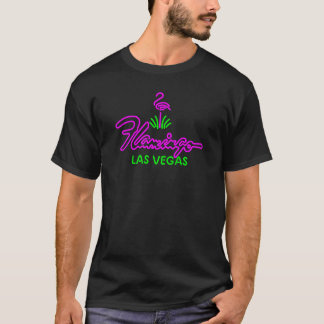 T-shirt Flamant rose Las Vegas Neon