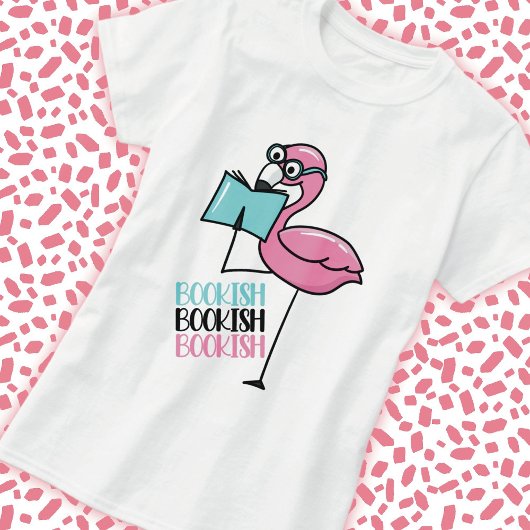 T-shirt Flamant rose Lover du livre