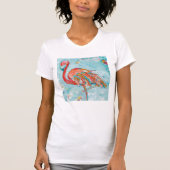 T-shirt Flamant rose lumineux (Devant)
