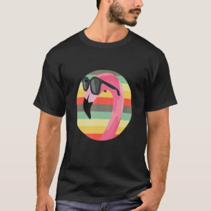 T-shirt Flamant rose Lunettes de soleil pour oiseaux tropi