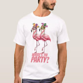 T-shirt Flamant rose Mardi Gras Goers (Devant)