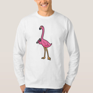 T-shirt Flamant rose mécanique avec clé