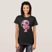 T-shirt Flamant rose mignon (Devant entier)