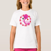 T-shirt Flamant rose mignon, Flamant rose rose, Oiseau, Fl (Devant)