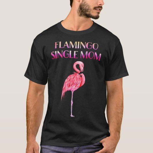 T-shirt Flamant rose mignon Mère simple Magnifique Luxe po (Devant)