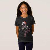 T-Shirt Flamant rose Noël (Devant entier)