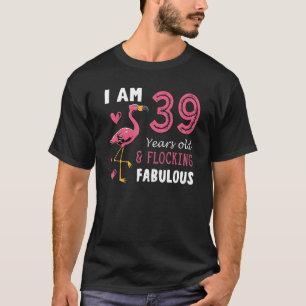 T-shirt Flamant rose Oiseau Flamant rose Mignonne Annivers