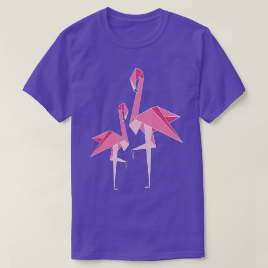 T-shirt Flamant rose Origami 4 (Design devant)