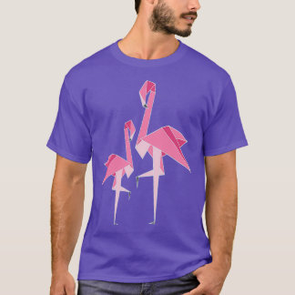 T-shirt Flamant rose Origami 4