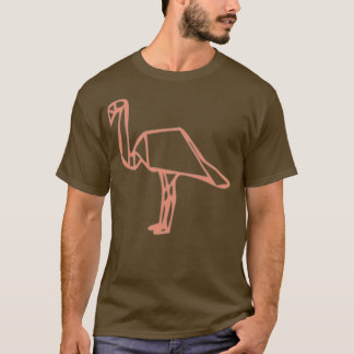 T-shirt Flamant rose Origami 9
