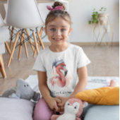 T-Shirt Flamant rose père Noël Snowbird, personnalisé