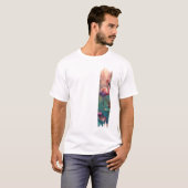 T-shirt Flamant rose pinceau art (Devant entier)
