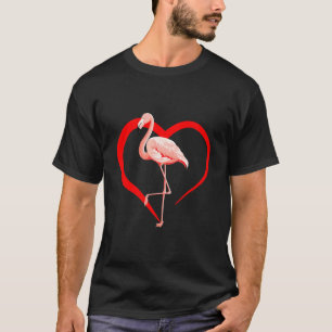 T-shirt Flamant rose Plumes roses Valentines Jour Flamant 