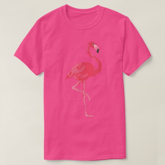 T-shirt Flamant rose rose (Design devant)