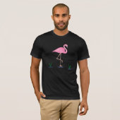 T-shirt Flamant rose rose (Devant entier)