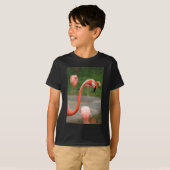 T-shirt Flamant rose rose (Devant entier)