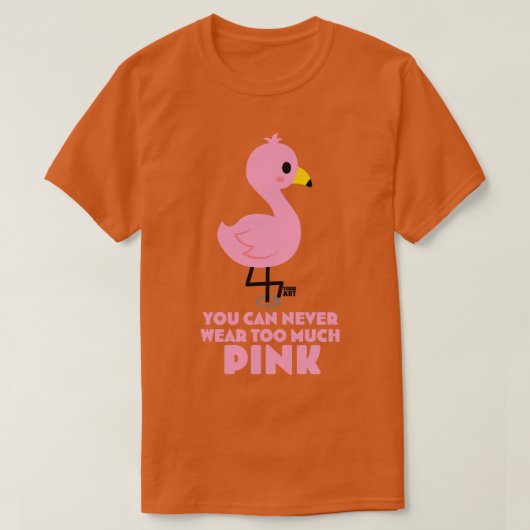 T-SHIRT FLAMANT ROSE ROSE (Design devant)