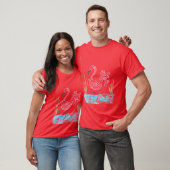 T-shirt Flamant rose rose #13 (Unisexe)