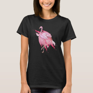 T-shirt Flamant rose rose animal exotique Flamant rose tro