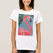 T-shirt Flamant rose rose brillant amusant! (Devant)