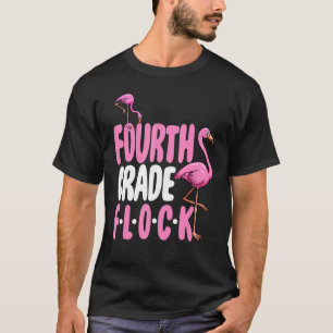 T-shirt Flamant rose rose de quatrième année