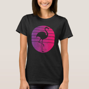 T-shirt Flamant rose Rose Rétro Drôle Amoureux des animaux