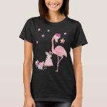 T-shirt Flamant rose Santa Clause Christmas Hawaiian<br><div class="desc">Flamant rose Santa Clause Christmas Hawaiian</div>
