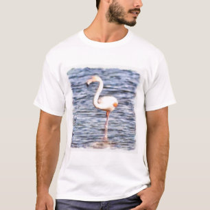 T-shirt Flamant rose sauvage